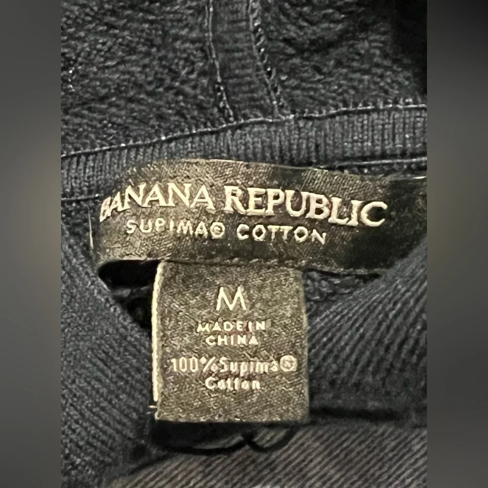 BANANA REPUBLIC Blue Supima Cotton Sweater Hoodie Medium